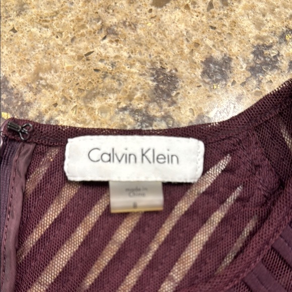 Calvin Klein Purple Knee-Length Sheath Dress - Picture 2 of 3